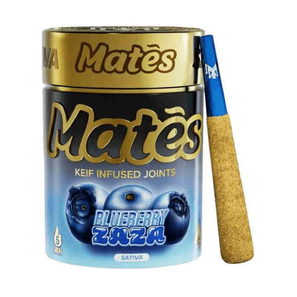 kief-infused joints—5 mini pre-rolls blueberry zaza
