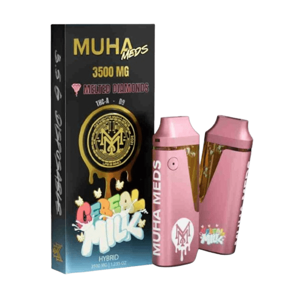 Muha Meds Melted Diamonds—3500mg THC-A & Delta 9 CEREAL MILK HYBRID